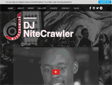Tablet Screenshot of djnitecrawler.com